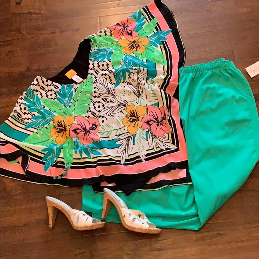 👠💄Allison Daily green pants